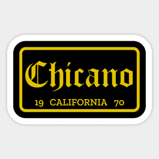 Chicano California license plate Sticker